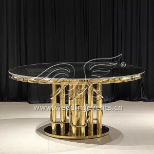Gold Metal Wedding and Event Table