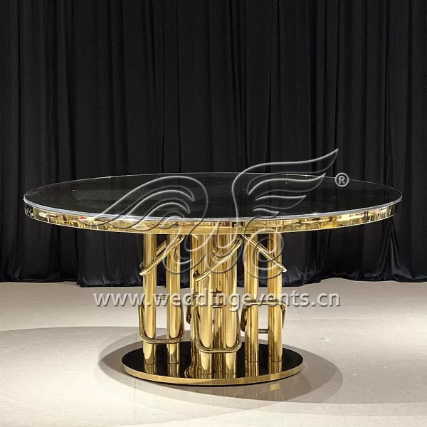 Gold Metal Wedding and Event Table